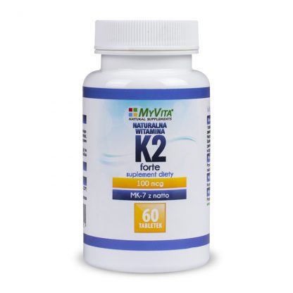Witamina K2-MK7 + D3 Forte – MyVita, 60 tabletek, 120 tabletek – MyVita, 60 tabletek, 120 tabletek
