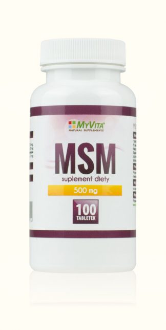 MSM- siarka organiczna- bolące stawy – MyVita, 100 tabletek, 250 tabletek