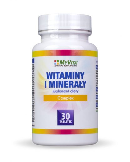 Witaminy i minerały – complex – MyVita, 30 tabletek, 90 tabletek