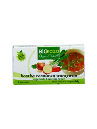 Kostka rosołowa warzywna bio – Biooaza, 66 g