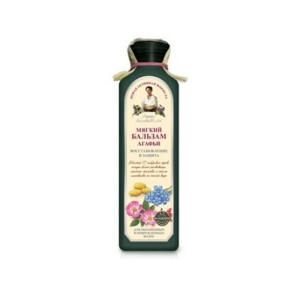 Miękki ziołowy balsam do włosów farbowanych i zniszczonych – Agafii, 350 ml
