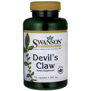 Devil’s claw 500mg- silny antyoksydant – Swanson, 100 kapsułek – Swanson, 100 kapsułek