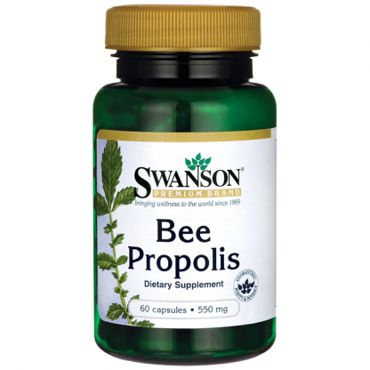 Bee Propolis 550mg – Swanson, 60 kapsułek