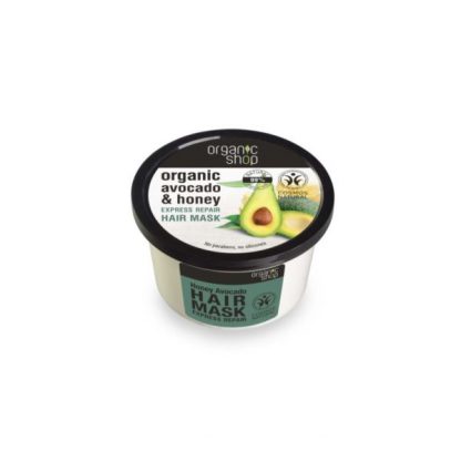 Maska do włosów z miodem i awokado – Organic Shop, 250 ml