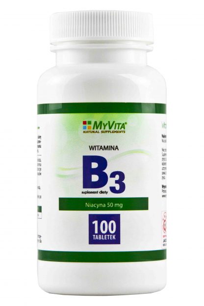 Witamina B3 niacyna 50mg – MyVita, 100 tabletek