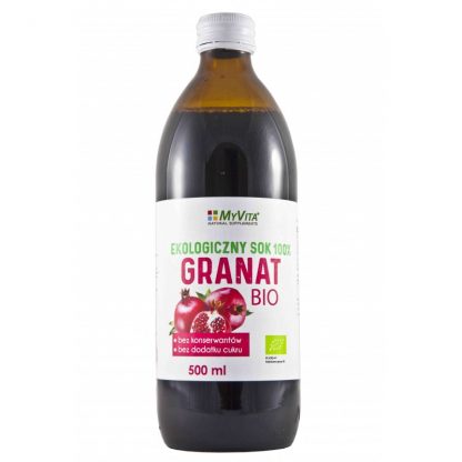 Ekologiczny sok z Granatu BIO – MyVita, 500 ml